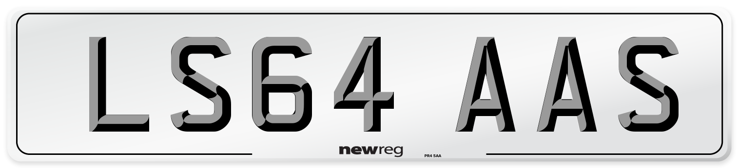 LS64 AAS Number Plate from New Reg